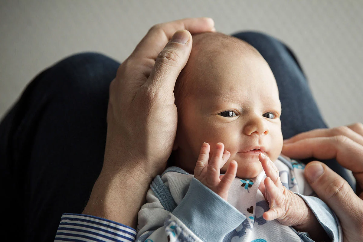 Neugeborenenfoto-Nahaufnahme