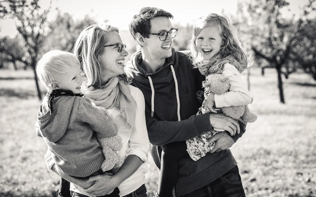 Natürliche Familienfotos