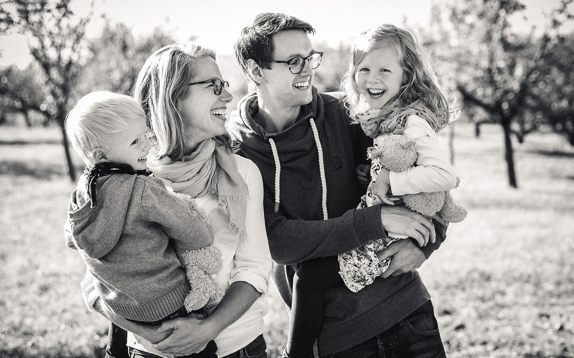 Natürliche Familienfotos